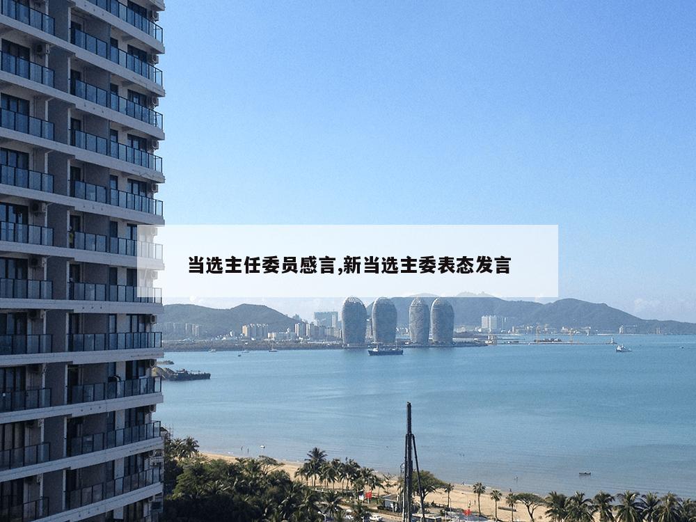 当选主任委员感言,新当选主委表态发言