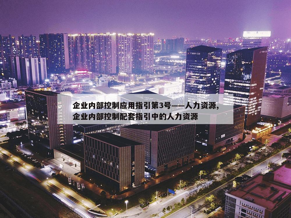 企业内部控制应用指引第3号——人力资源,企业内部控制配套指引中的人力资源