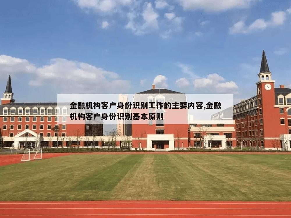 金融机构客户身份识别工作的主要内容,金融机构客户身份识别基本原则